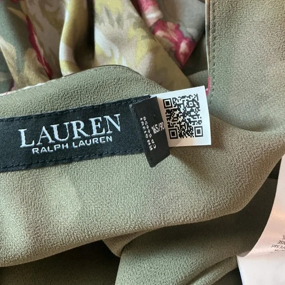 LAUREN Ralph Lauren Floral Satin Charmeuse Sleeveless Dress - Picture 13 of 16